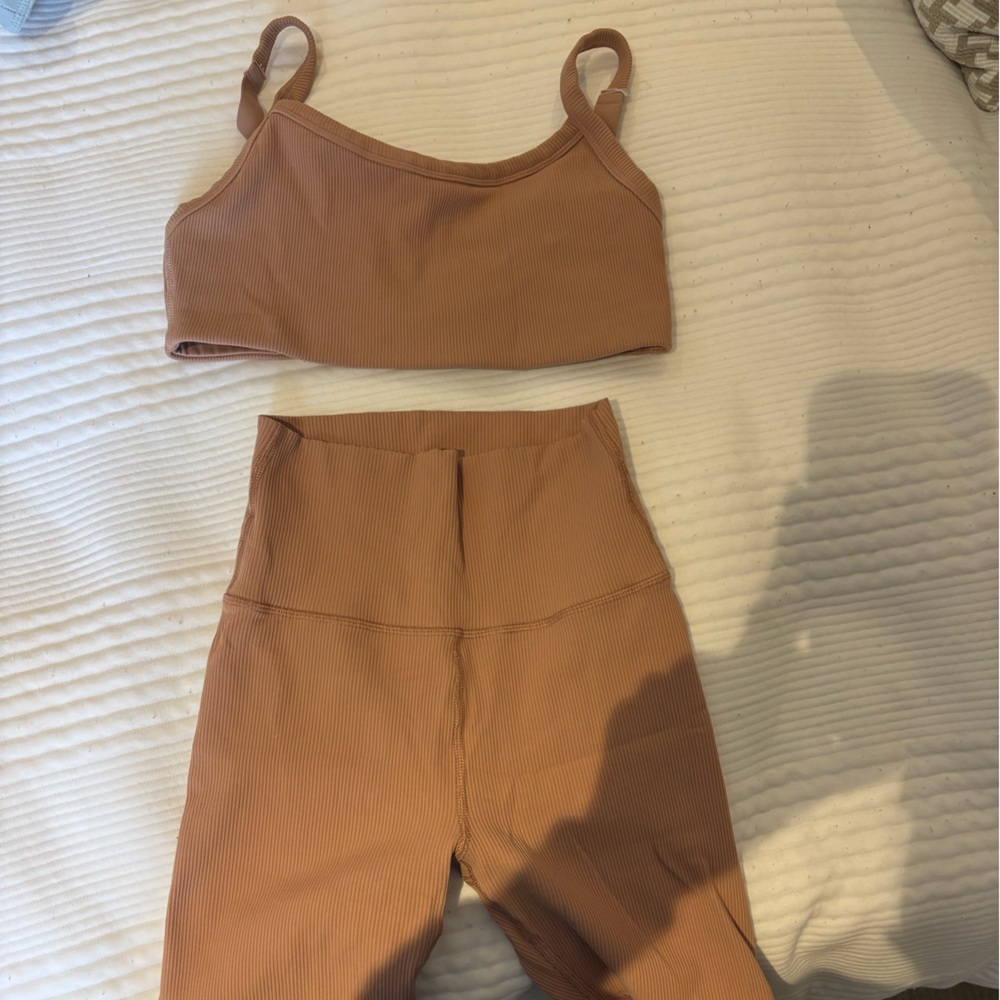 Aerie Ribbed Two-Piece Short Set
